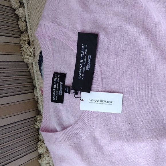 Banana Republic pink cashmere blend sweater by Fipucci XL - Picture 6 of 8